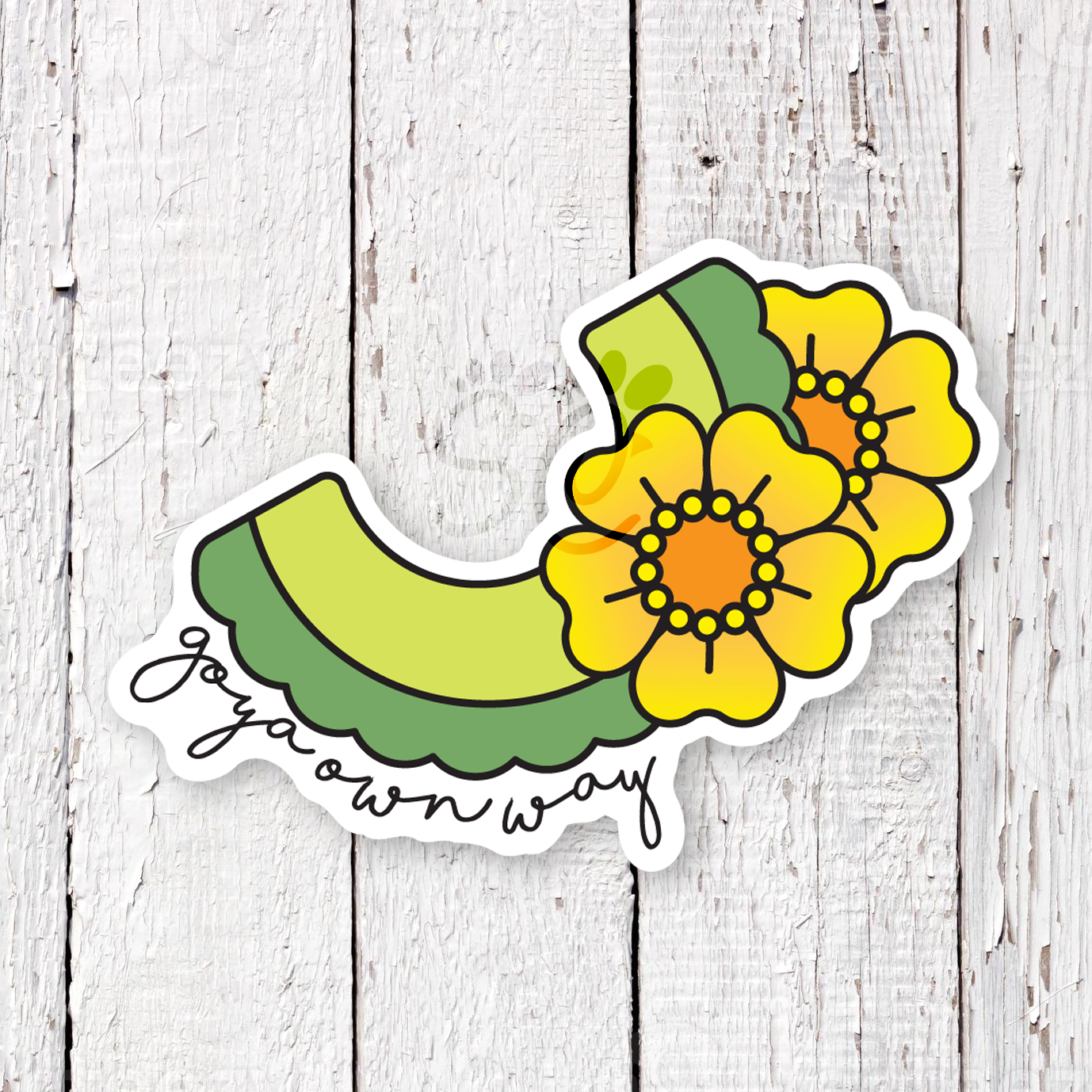 Goya Own Way Waterproof Sticker