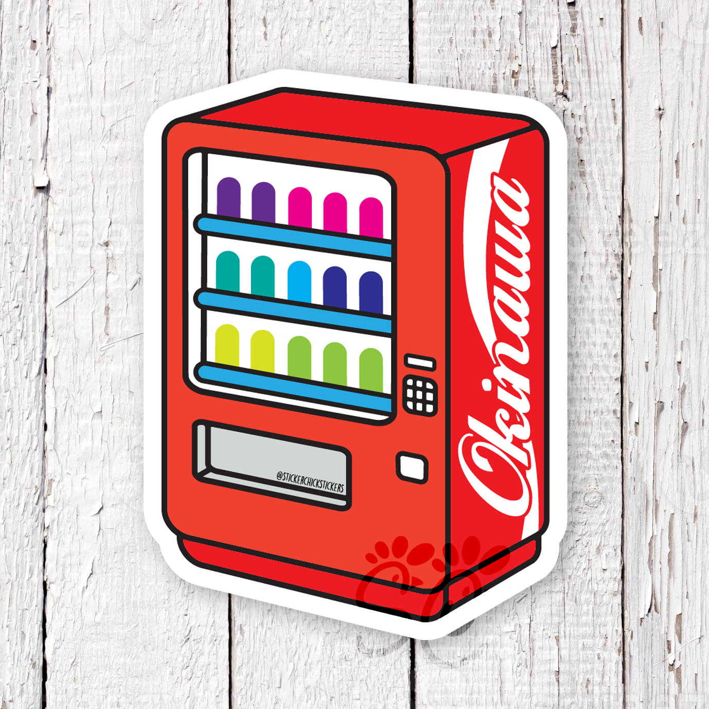 Okinawa Vending Machine Waterproof Sticker