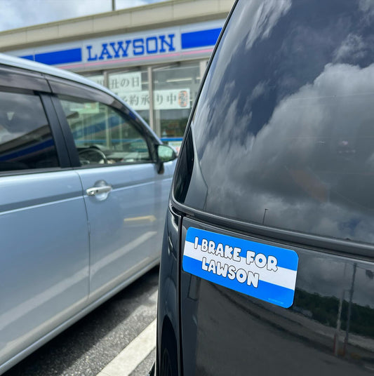 I Brake for Lawson Weatherproof Bumper Sticker