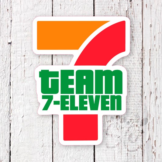 Team 7-Eleven Waterproof Sticker