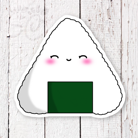 Kawaii Onigiri Waterproof Sticker