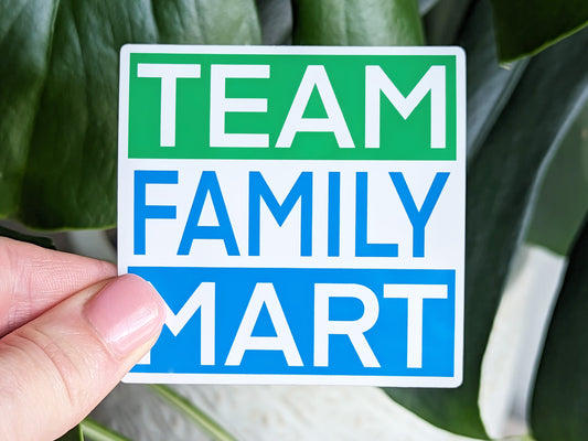 Team Family Mart Waterproof Sticker